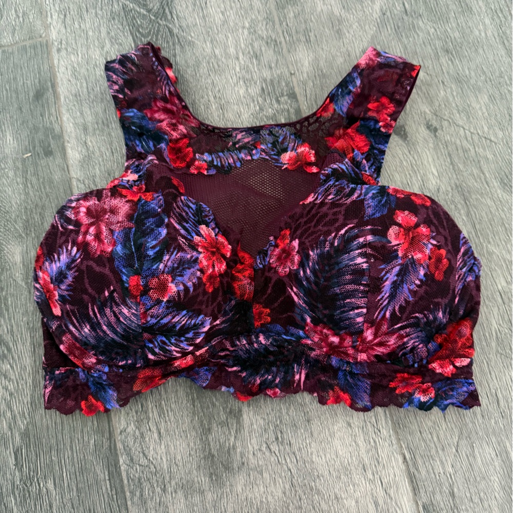 Victoria's Secret Pink Floral Lace Bralette